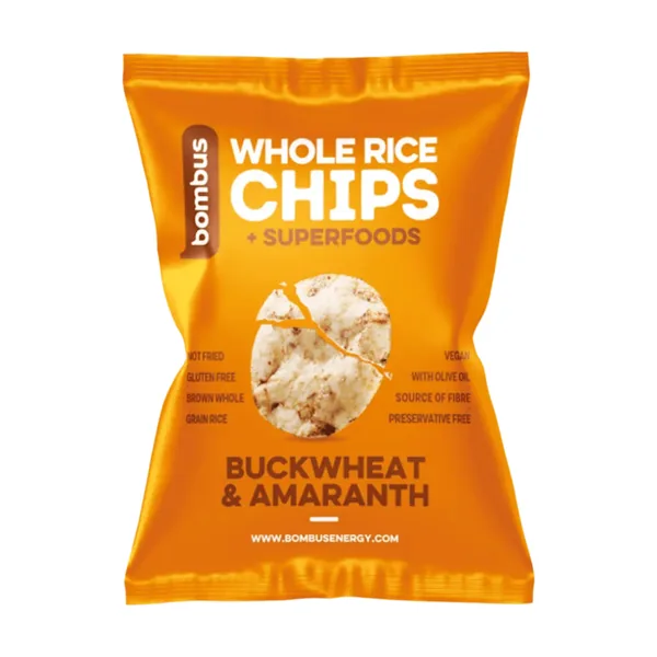Bombus Vollkorn-Reischips Buchweizen & Amaranth 60 g