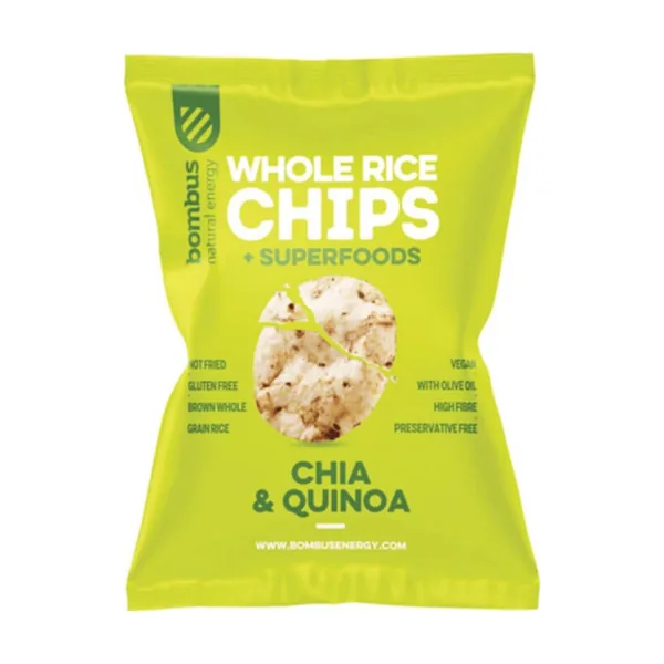 Bombus Vollkorn-Reischips Chia & Quinoa 60 g