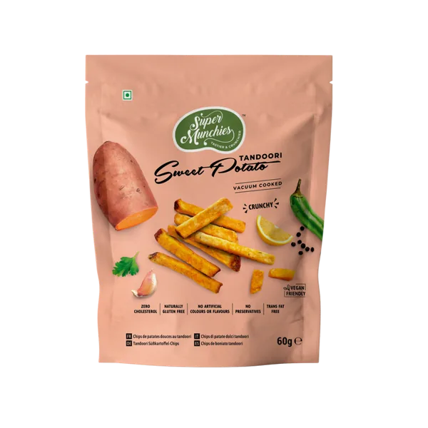 SuperMunchies Tandoori Sweet Potato 60g
